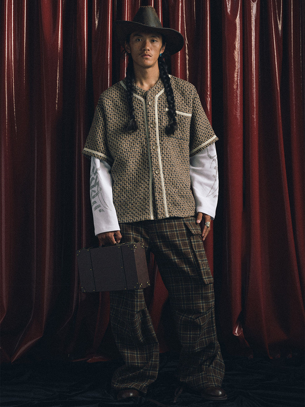 TREclub | Wool Twill Weave Mock Two Piece Long Sleeve - PSYLOS 1, TREclub | Wool Twill Weave Mock Two Piece Long Sleeve, Men's Wear, TREclub, PSYLOS 1